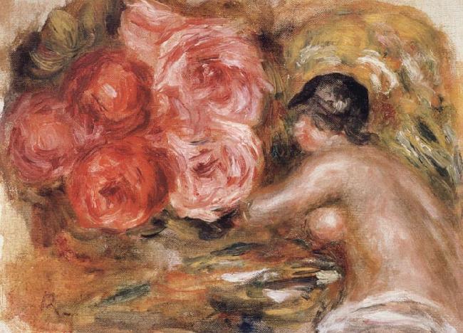 Pierre Renoir Roses and Study of Gabrielle